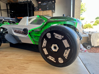1/7 Scale Rubber Tire wheels